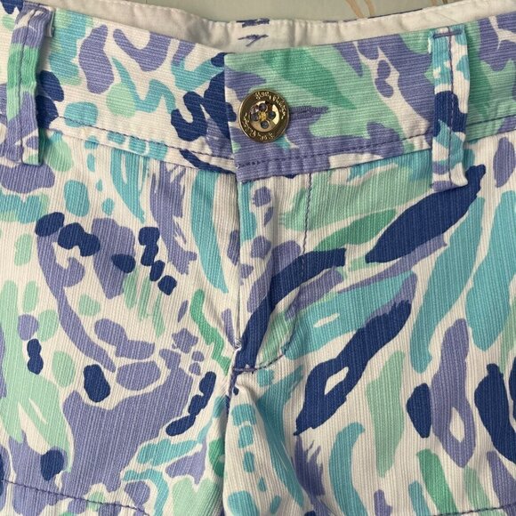 Lilly Pulitzer Shorts Womens Size 00 The Walsh Colorful Bold Coastal Beachy - Picture 3 of 11